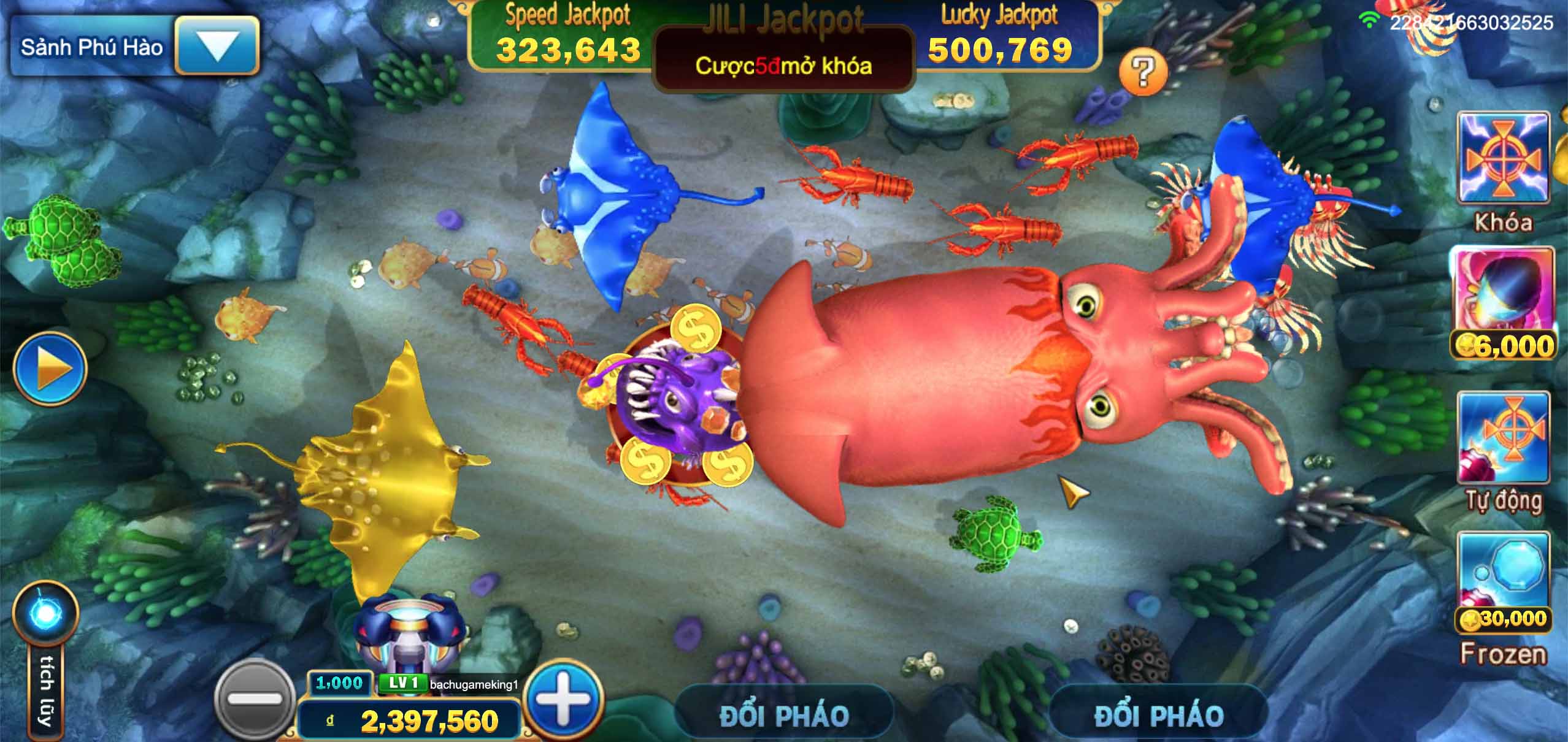 Bắn cá Kingfun: Hướng dẫn chơi game Câu cá độc đắc